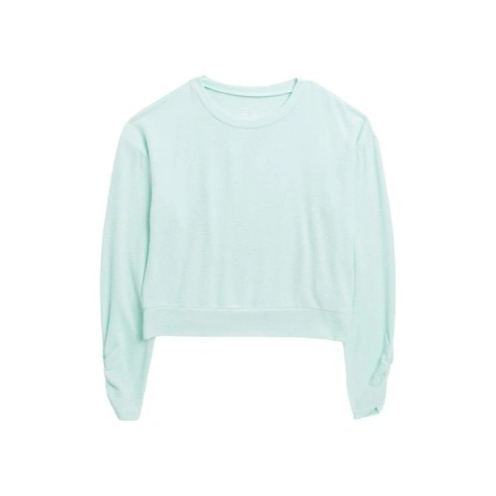 Z By Zella Girl Kids' Ella Cozy Pullover In Green Brook Medium
